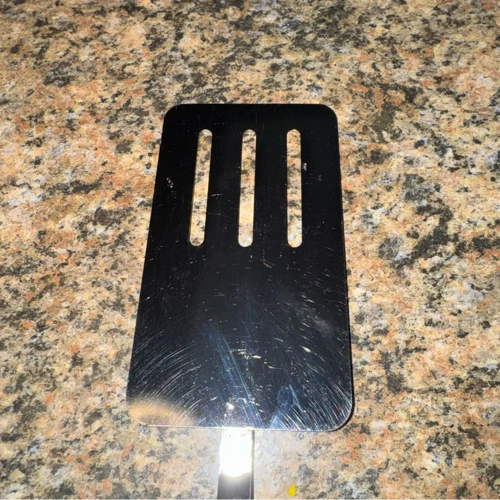 Vintage Ekco Stainless Steel Slotted Flipper Turner Spatula kitchen utensil USA